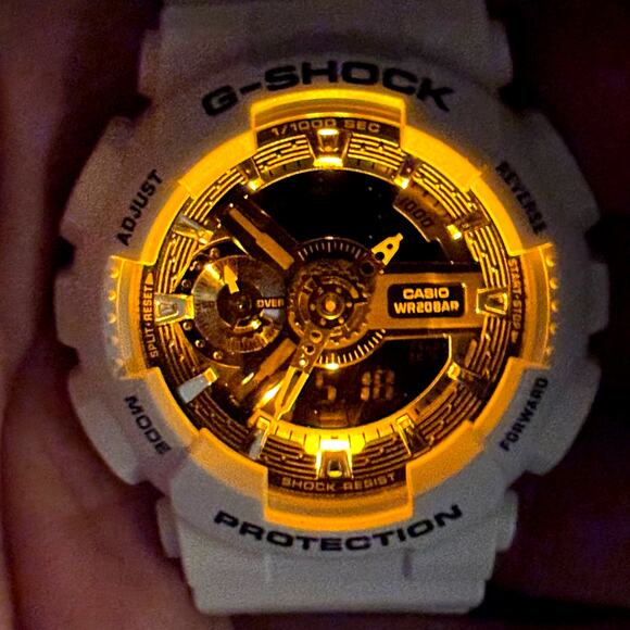 Casio G-Shock GMA-S110F-7A Tribal Rose White Analog Digital Women\'s Watch NIB main image 16